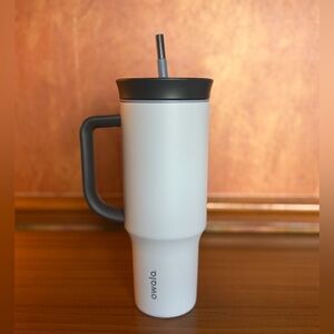 OWALA 40oz STAINLESS STEEL TUMBLER Cloudscape With Charcoal Handle, Lid & Straw